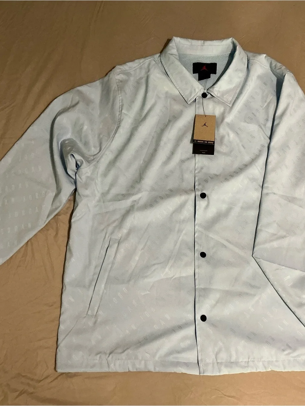 Jordan Pale Blue Coaches Jacket - Men's